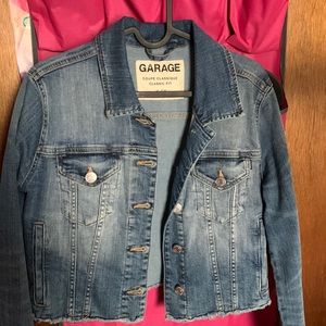 cropped denim jacket